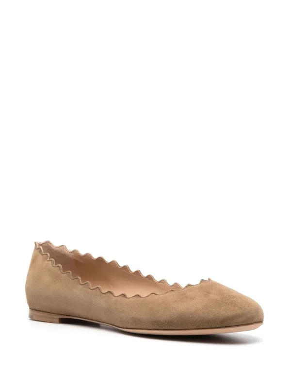 chloe lauren suede flats