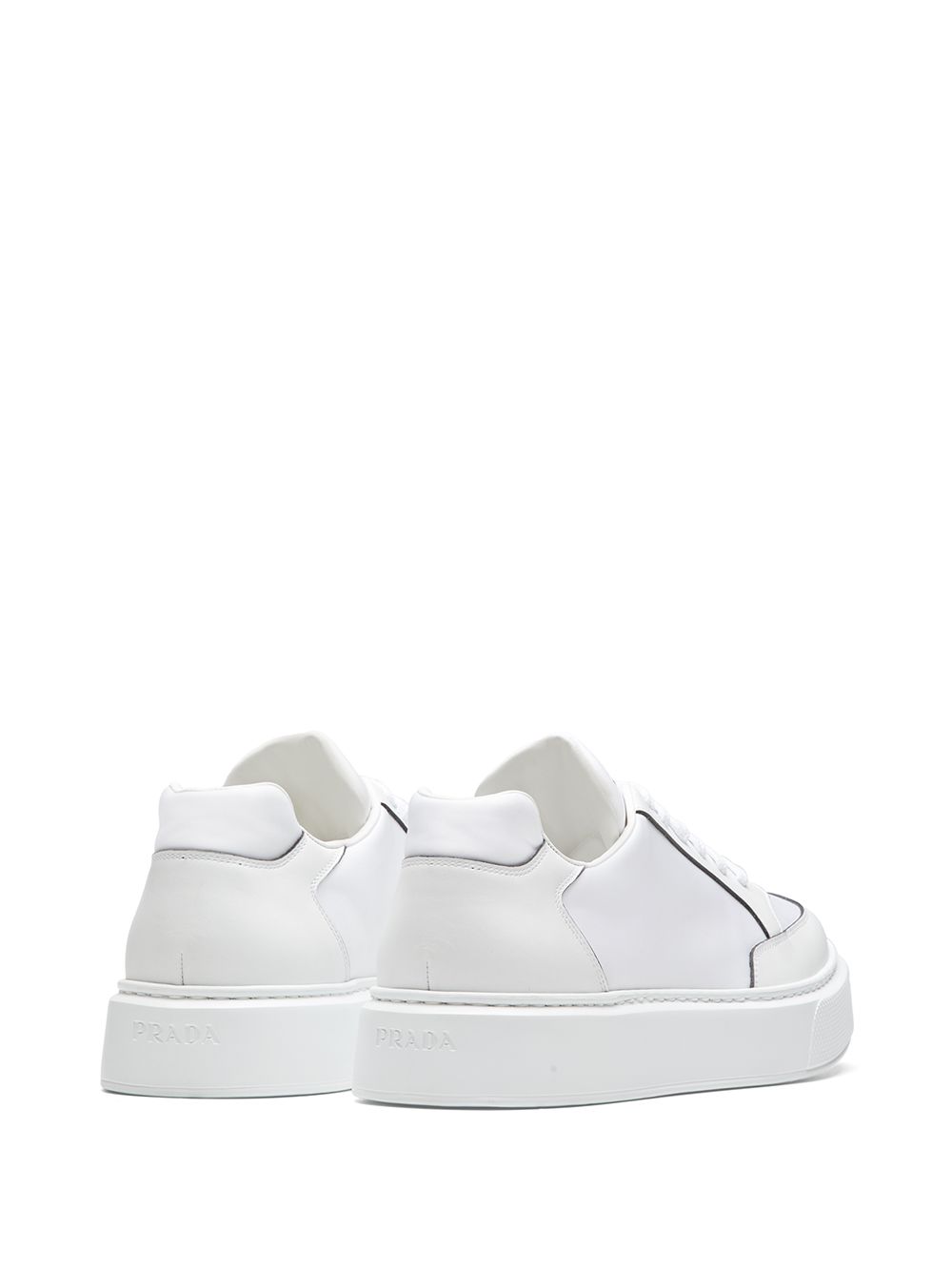 Prada macro leather discount sneakers