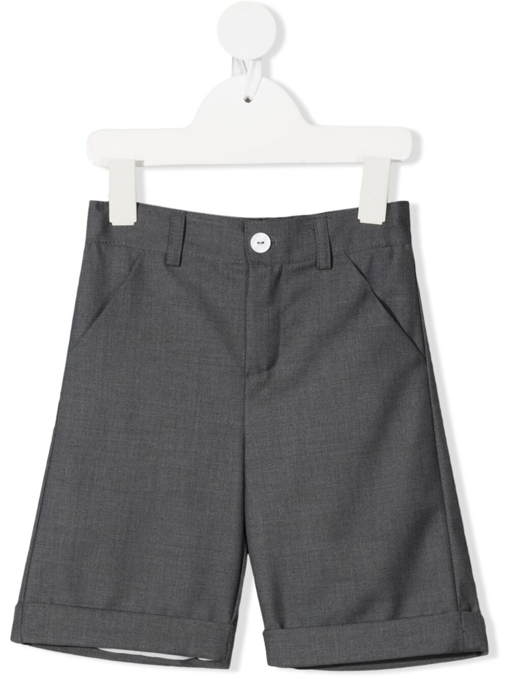 Little Bear Kids' Knee-length Tailored Shorts In Grey