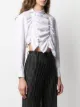 Comme Des Garçons ruched cropped shirt