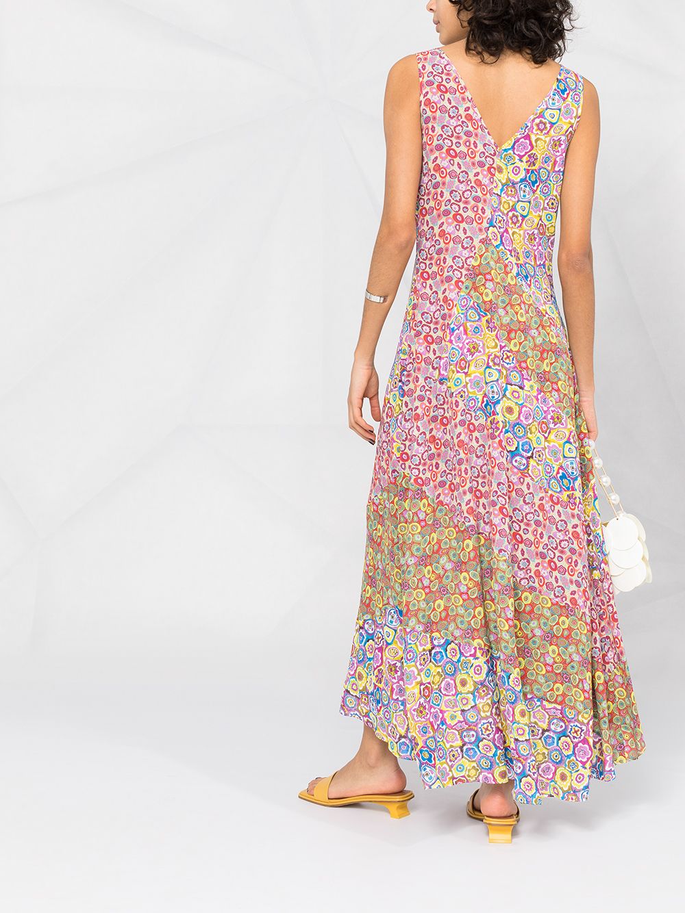 фото M missoni платье с v-образным вырезом и цветочным принтом