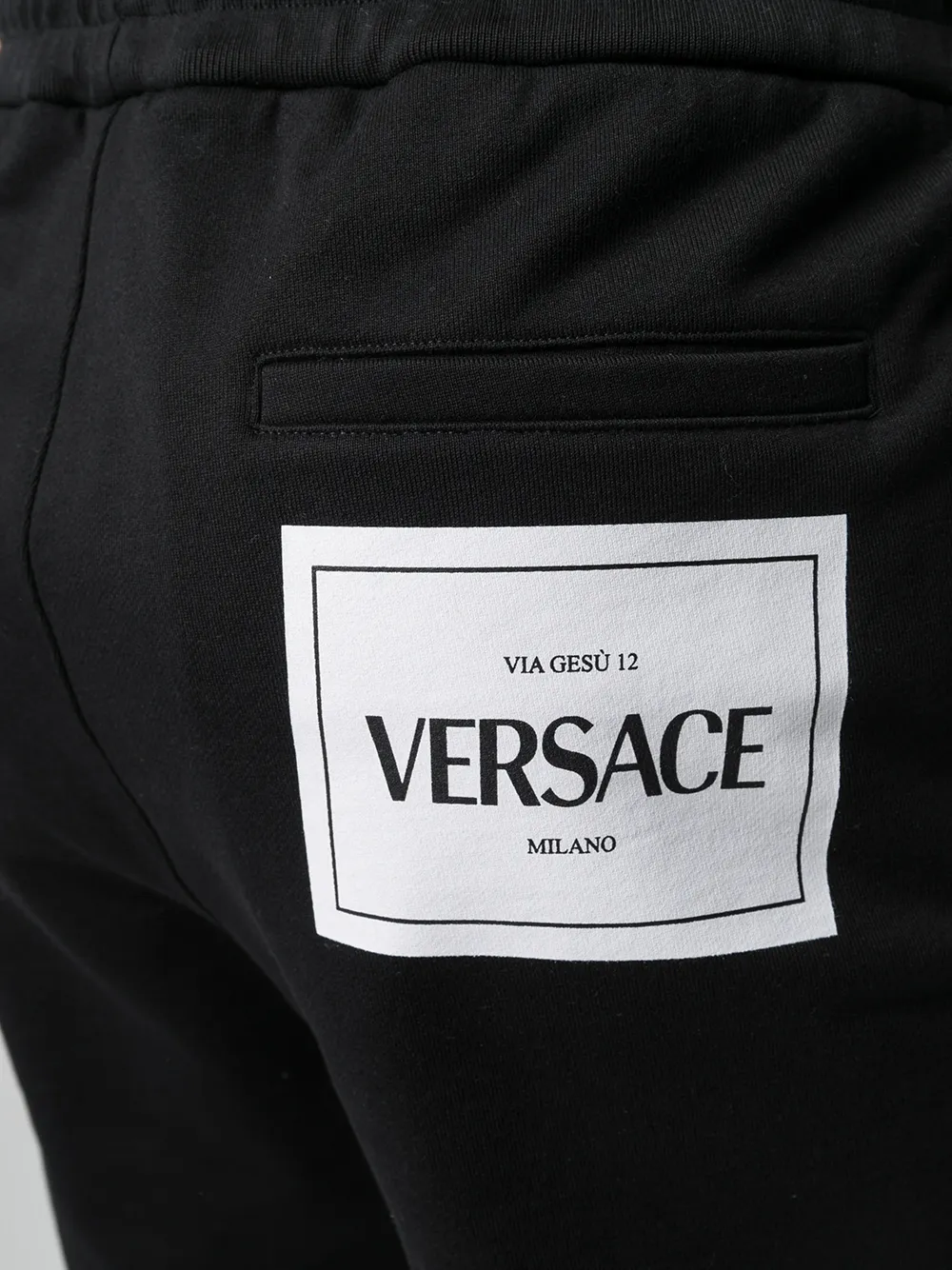 фото Versace спортивные брюки с нашивкой-логотипом