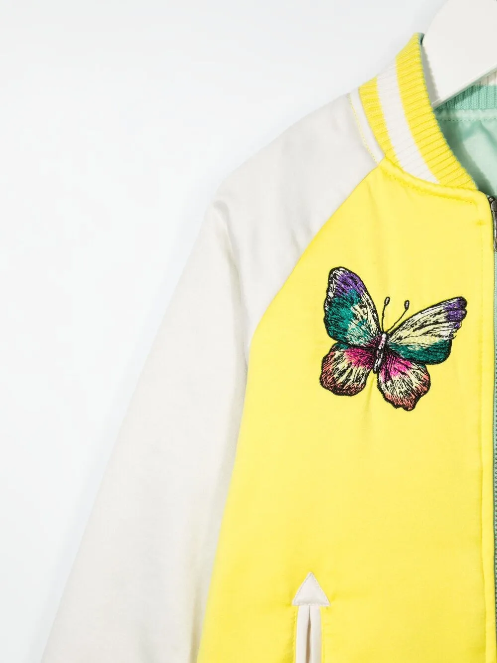 фото Stella mccartney kids куртка-бомбер с вышивкой