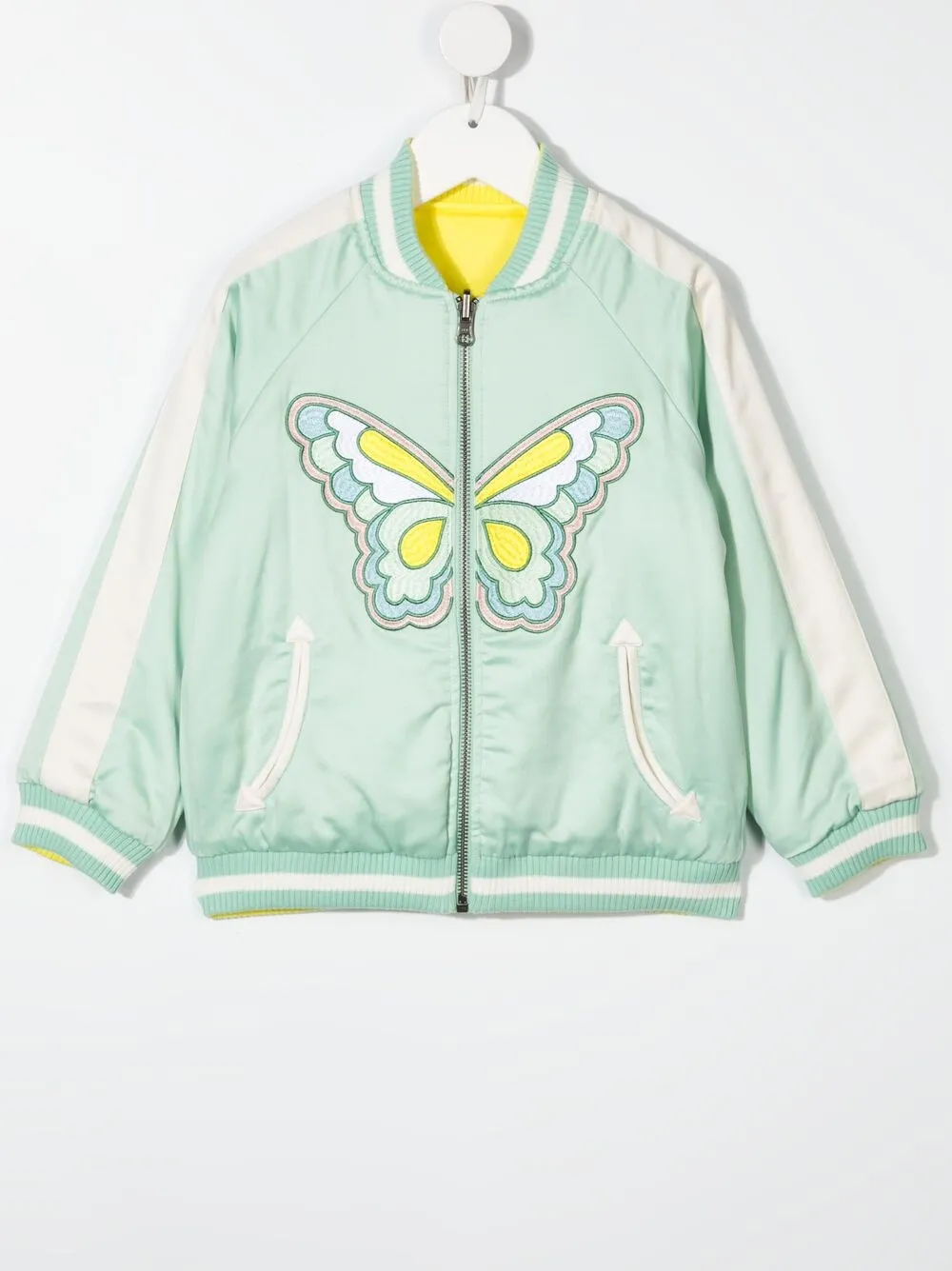 фото Stella mccartney kids куртка-бомбер с вышивкой