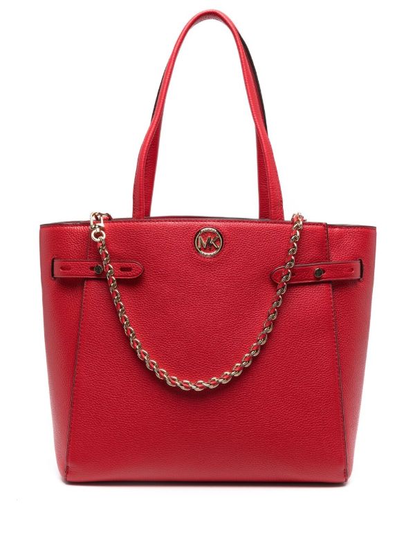 michael kors leather tote bag