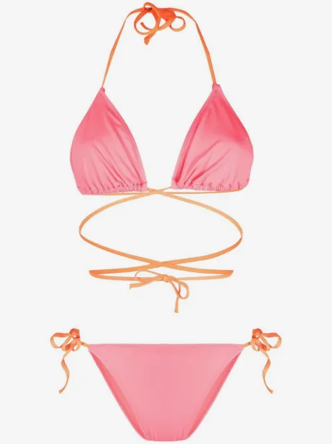 Noire Swimwear Tanning wrap-style bikini
