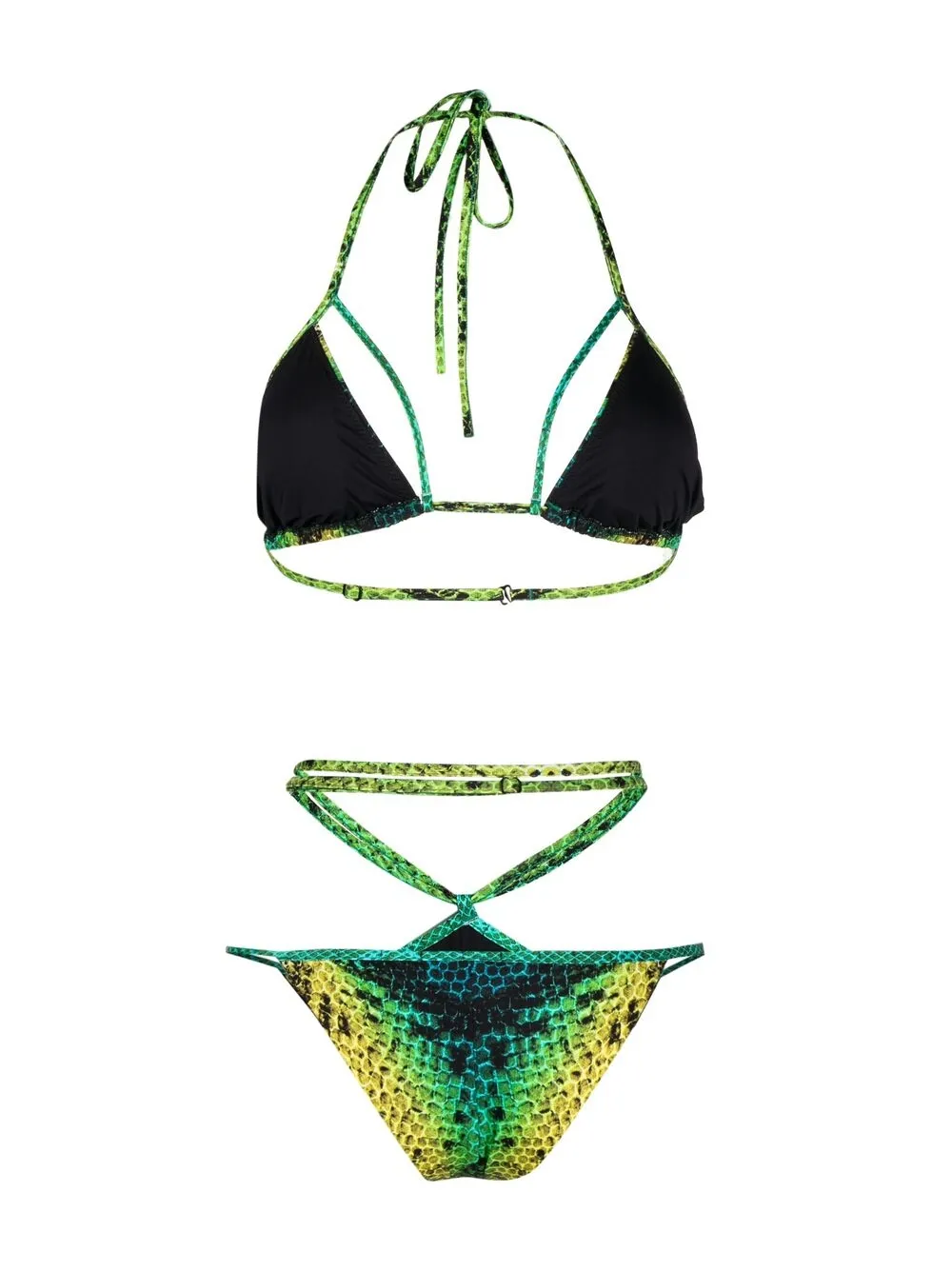 Image 2 of Noire Swimwear snake-print Isla bikini