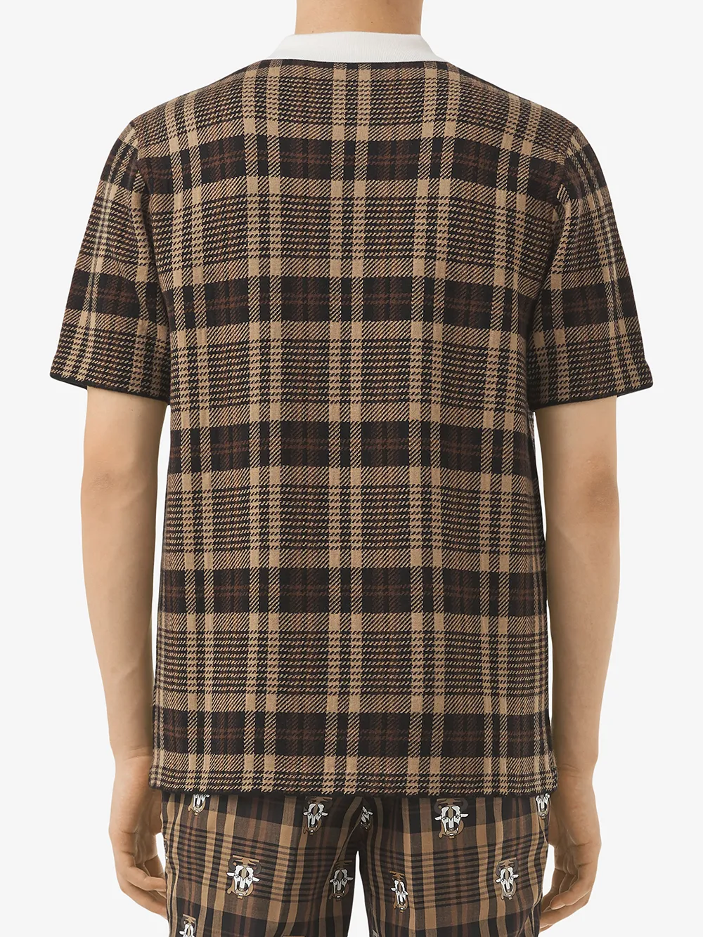 фото Burberry рубашка поло в клетку