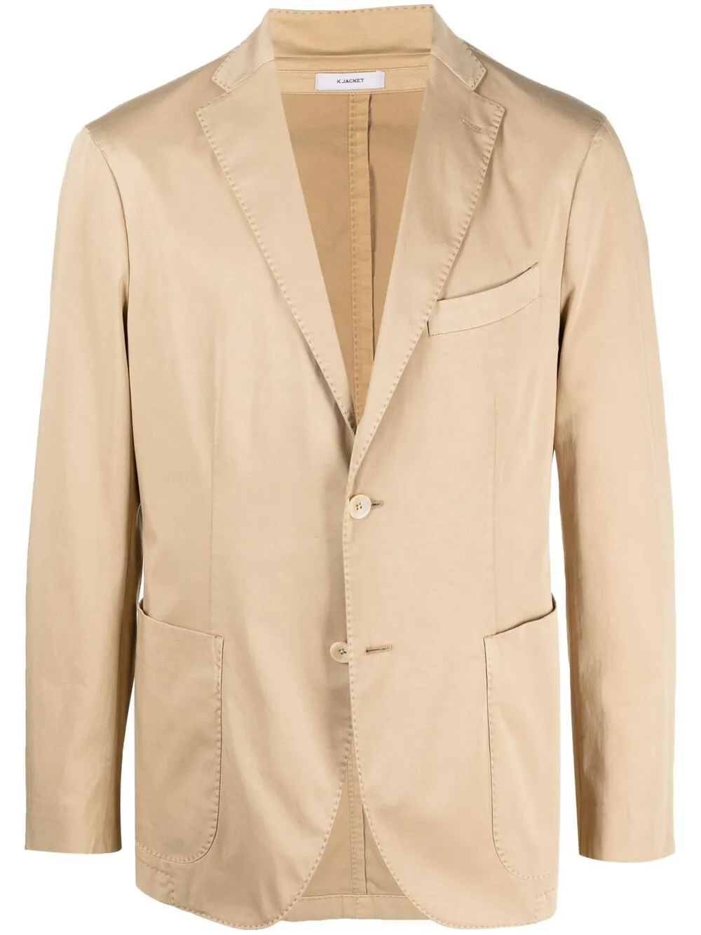 Boglioli Single Breasted Blazer In Neutrals