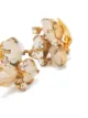 Christian Dior 1990s leaf motif earrings