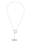 TASAKI 18kt white gold Collection Line Balance divine pearl and diamond pave pendant - Silver