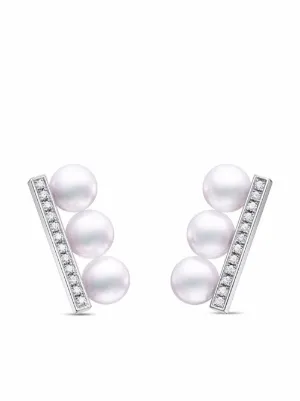 TASAKI デインジャー ネオ ダイヤモンド ピアス 18Kホワイトゴールド