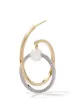 TASAKI 18kt yellow and white gold Kinetic diamond and pearl earrings