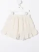 Image 2 of Tiny Cottons polka-dot ruffle shorts
