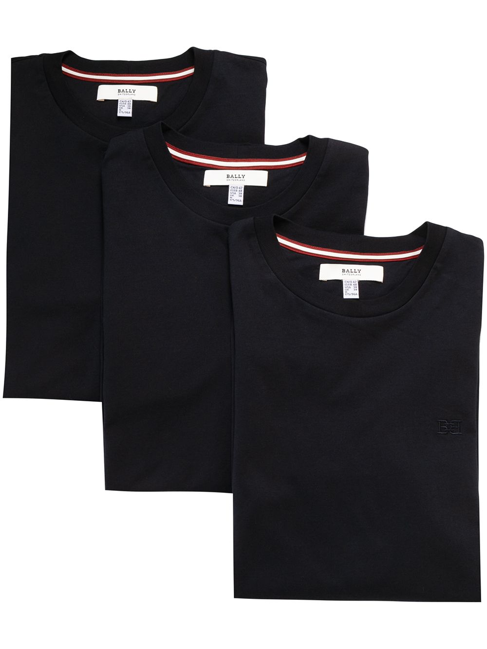 embroidered-logo T-shirt triple pack
