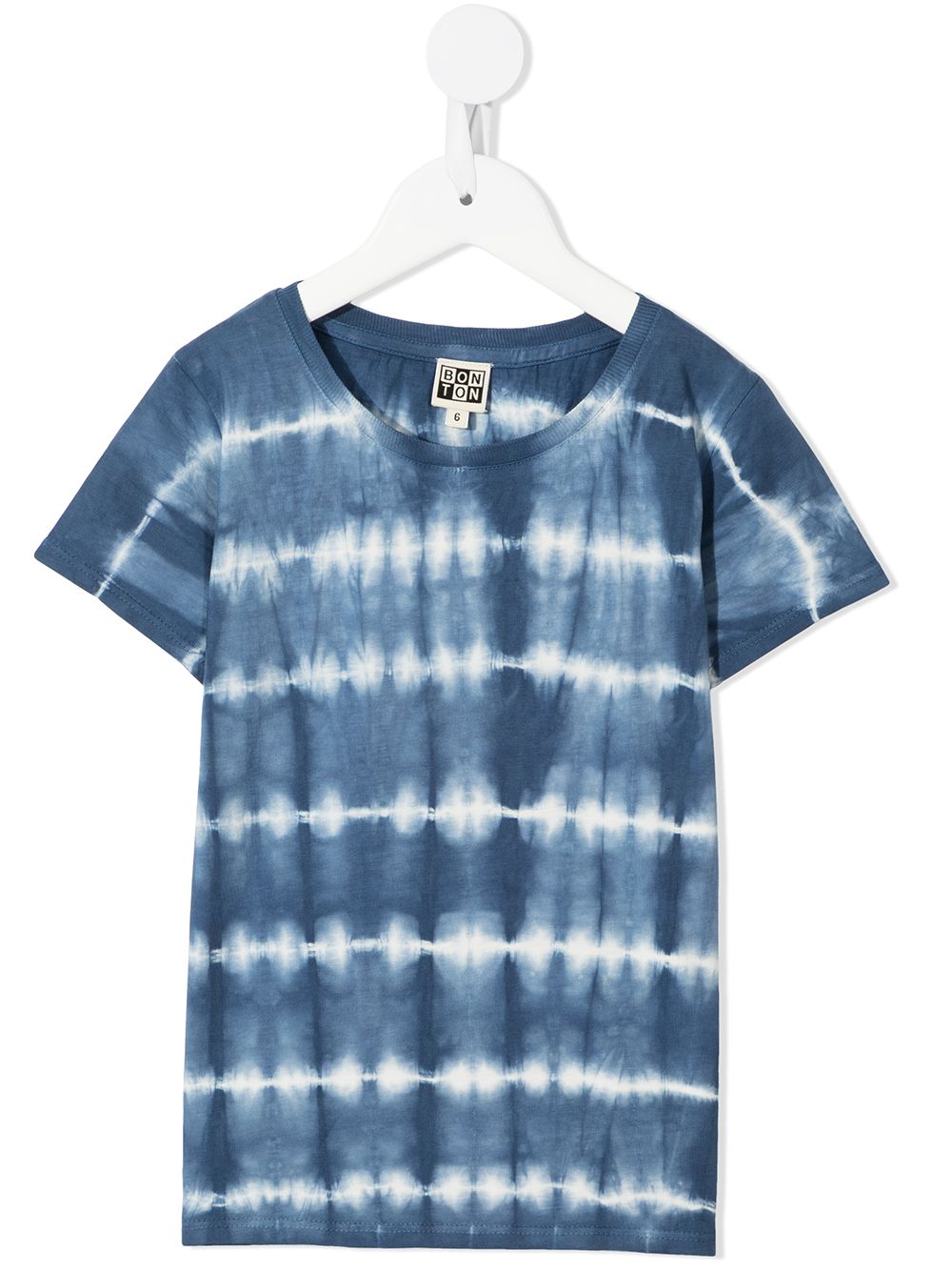 Bonton Tie-dye Cotton T-shirt In Blau