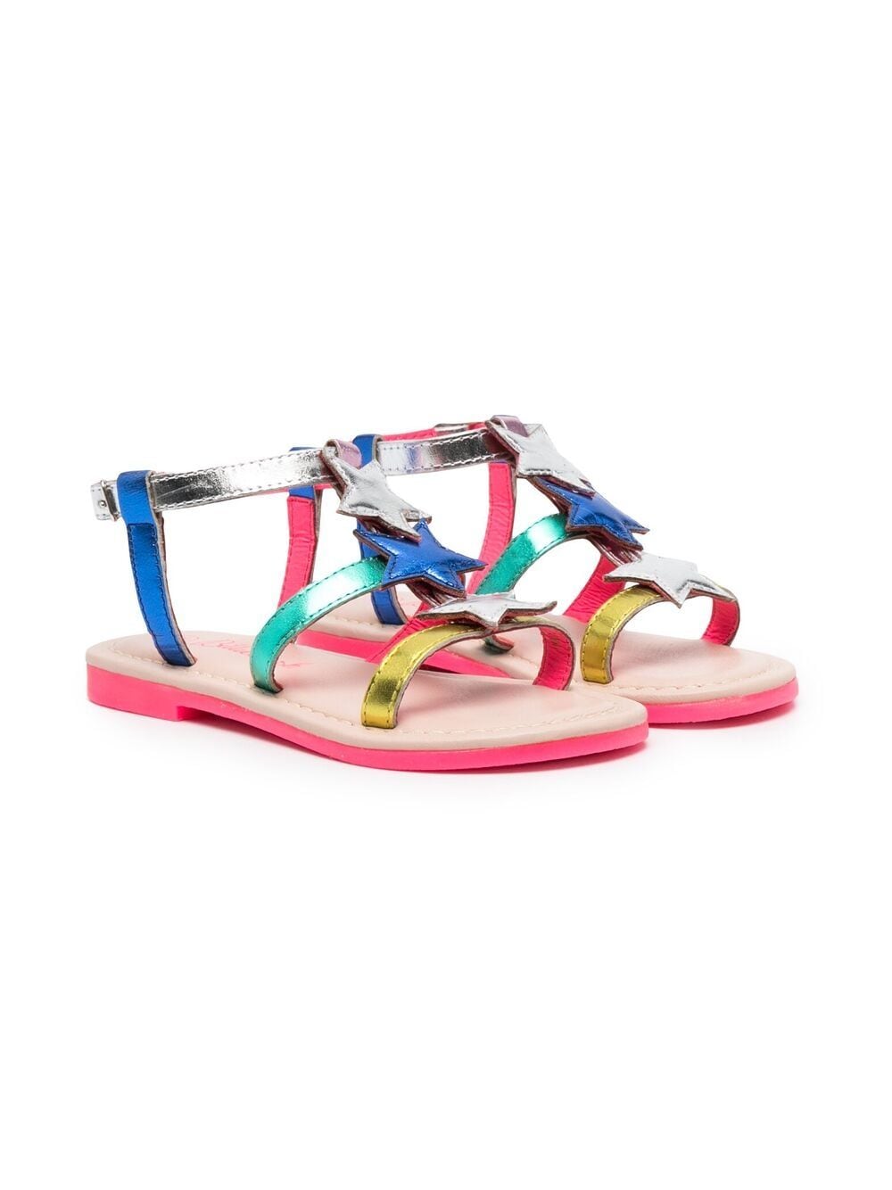 Billieblush Kids' Star-embellished Sandals In Pink