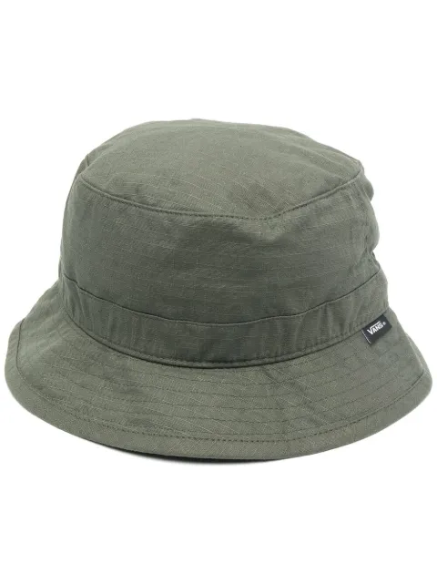 Shop green Vans drawstring bucket hat 