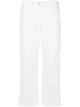Image 1 of Nili Lotan Tomboy cropped herringbone-pattern trousers