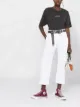 Image 2 of Nili Lotan Tomboy cropped herringbone-pattern trousers