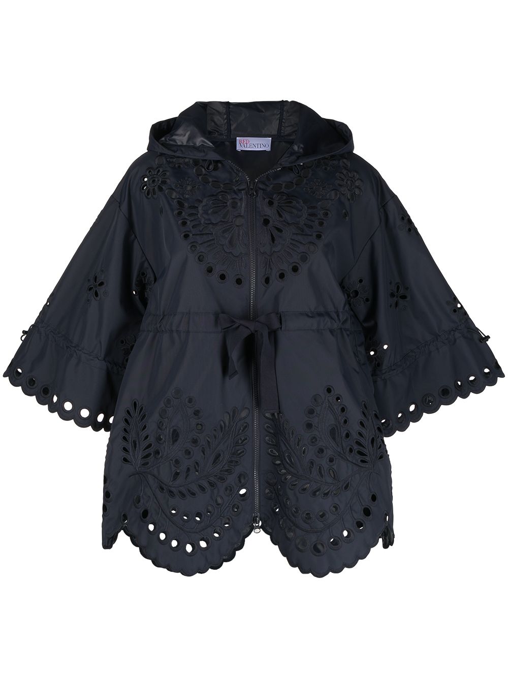 фото Red valentino floral embroidery hooded jacket