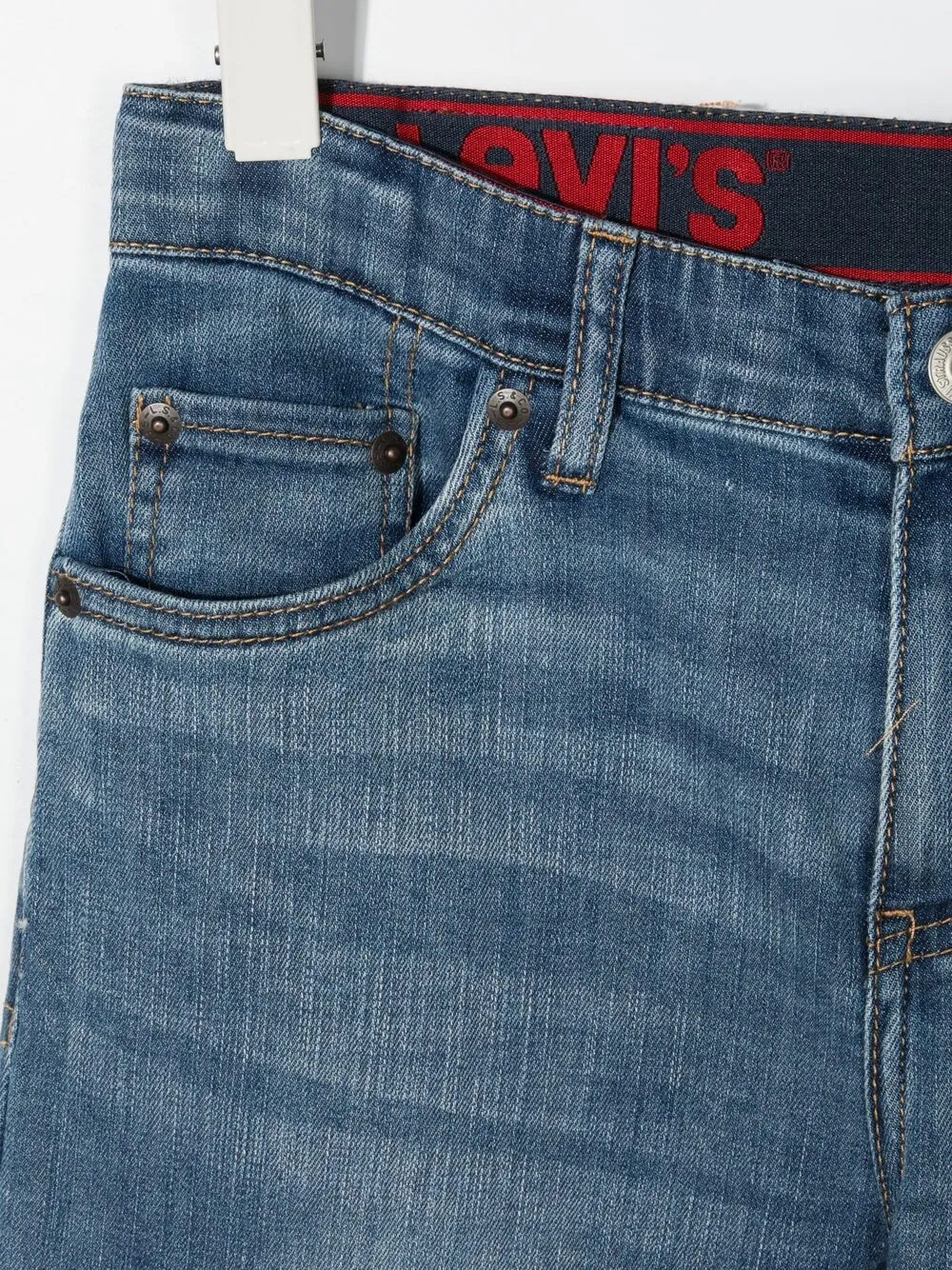 фото Levi's kids джинсовые шорты с логотипом