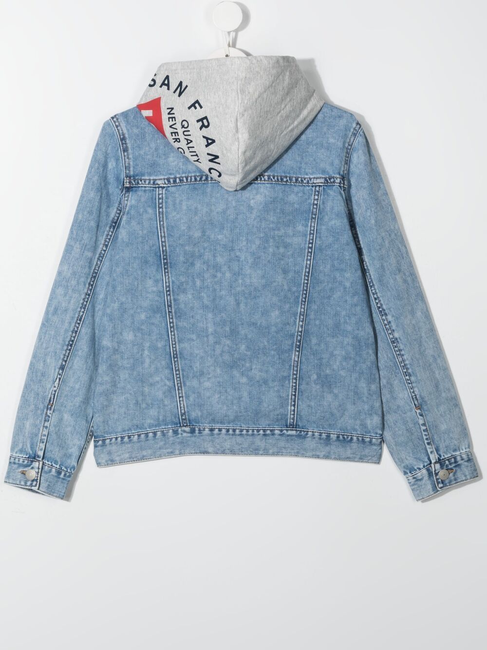 фото Levi's kids джинсовая куртка с капюшоном