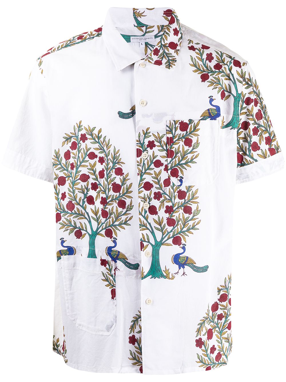 Engineered Garments peacock-print Cotton Shirt - Farfetch