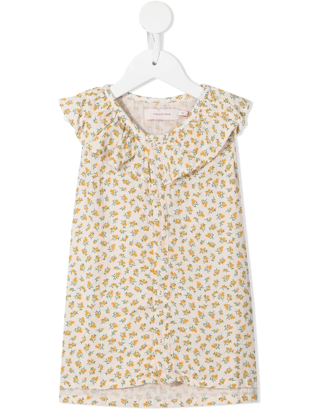 Tiny Cottons блузка с цветочным принтом и оборками