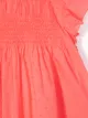 Bonton smocked dobby-weave dress