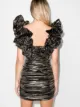 Alexandre Vauthier metallic ruffled minidress