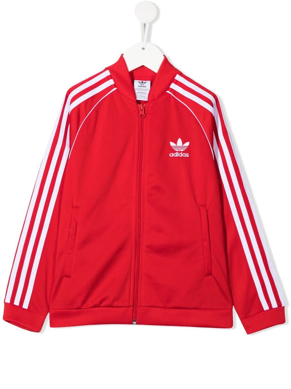 Adidas Originals Kids' Embroidered-logo Track Top In Red