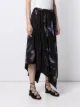 Y's abstract-print asymmetric skirt