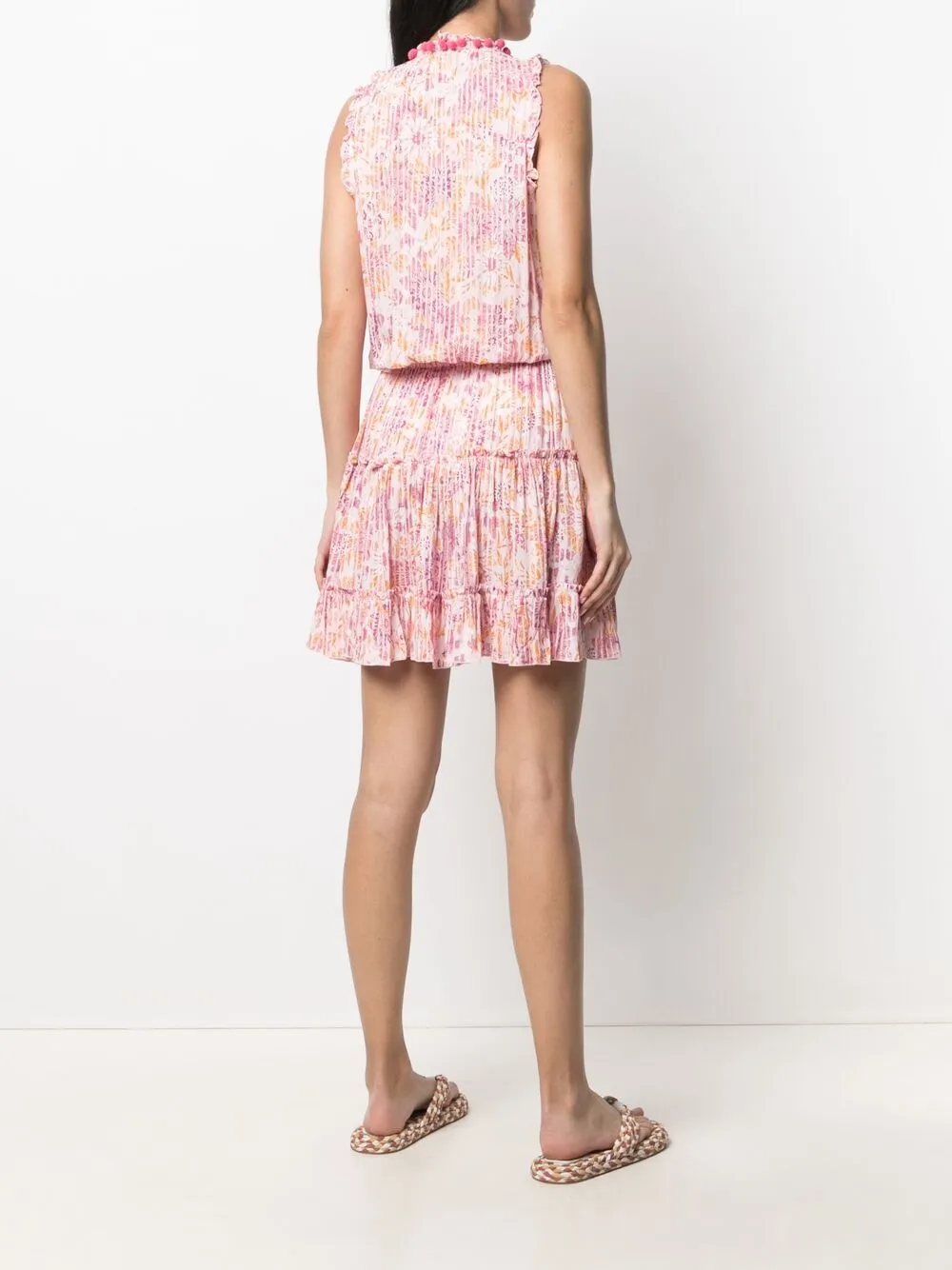 фото Poupette st barth платье-трапеция с цветочным принтом