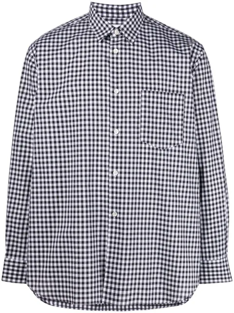 Comme Des Garçons Shirt gingham-check print cotton shirt