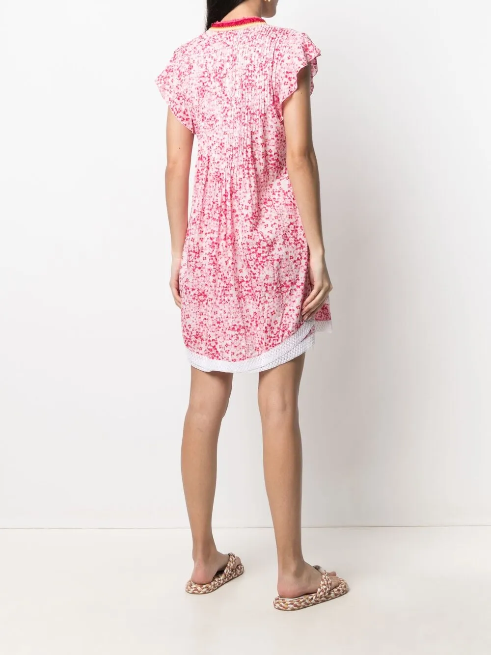 POUPETTE ST BARTH FLORAL SHIFT MINI DRESS