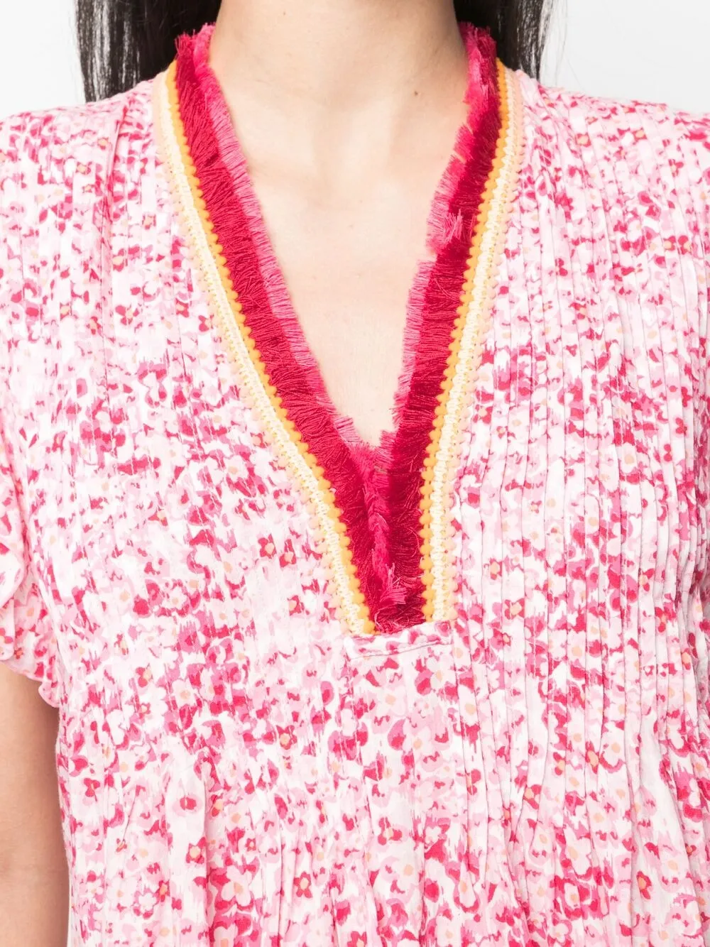 POUPETTE ST BARTH FLORAL SHIFT MINI DRESS