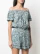 Poupette St Barth floral short-sleeve playsuit