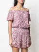 Poupette St Barth scoop neck tulip print jumpsuit