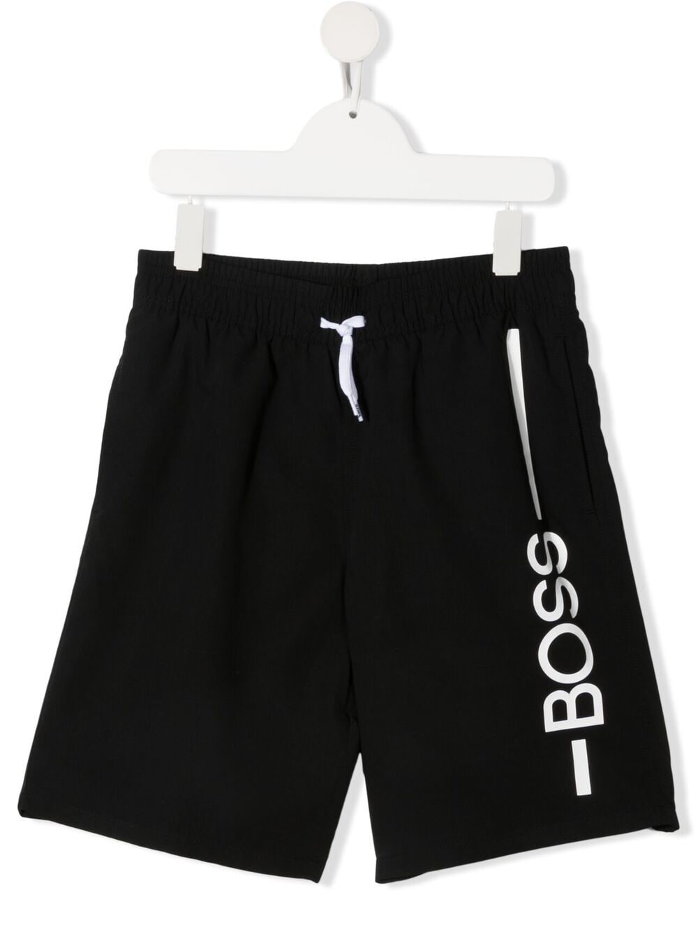 Bosswear Teen Logo Drawstring Shorts In Black