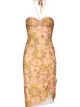 Image 1 of Adriana Degreas seashell-print halterneck minidress