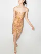 Image 2 of Adriana Degreas seashell-print halterneck minidress