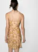 Adriana Degreas seashell-print halterneck minidress