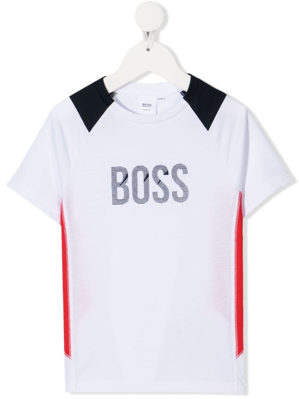 Shop Bosswear Logo Colour-block T-shirt In White