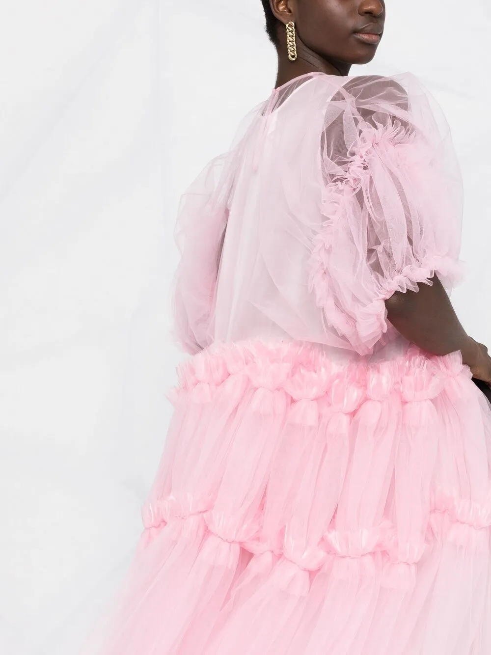 фото Comme des garçons noir kei ninomiya платье из тюля с оборками