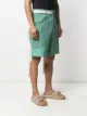 Sacai knee-length patchwork cargo shorts