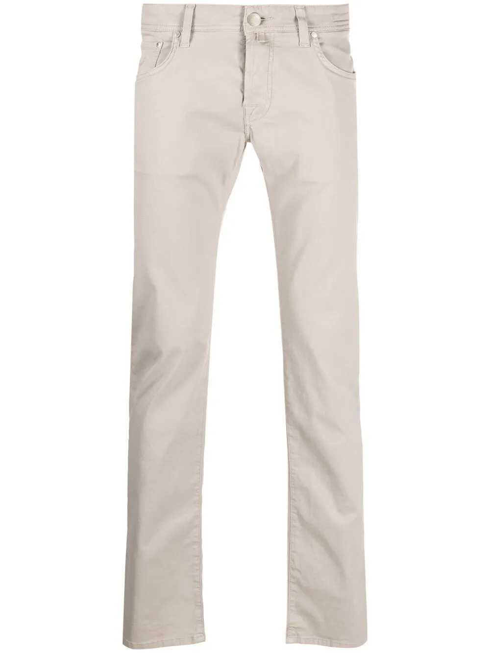 JACOB COHEN LOW-RISE STRAIGHT-LEG TROUSERS