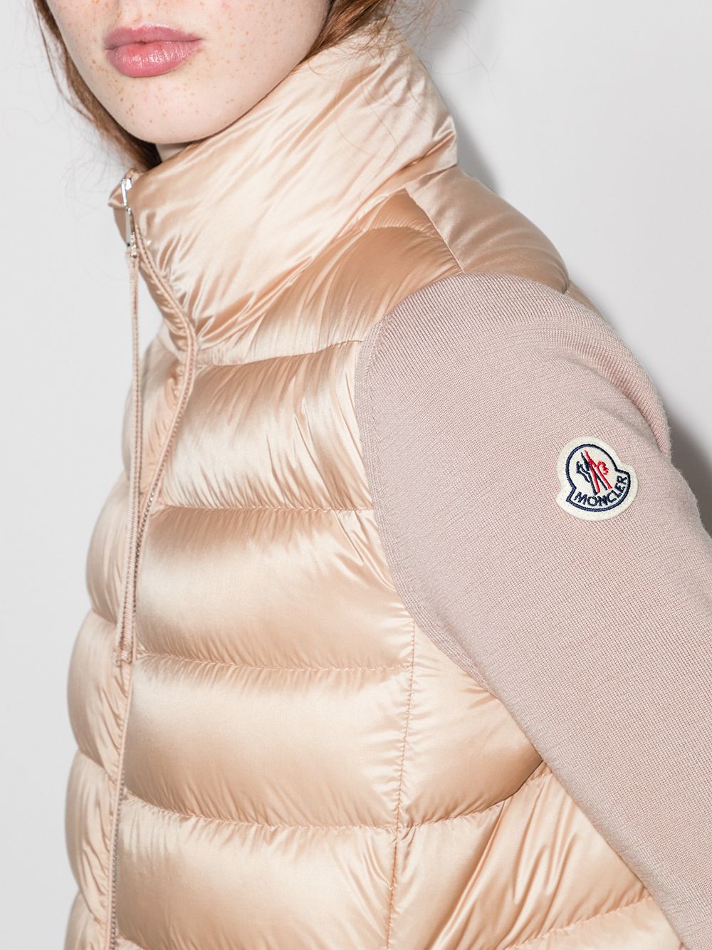 фото Moncler пуховик со вставками