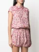 Poupette St Barth floral shirt playsuit