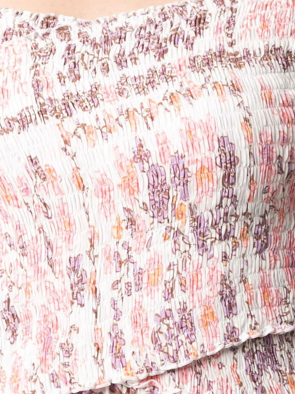 фото Poupette st barth короткое платье-трапеция с цветочным принтом